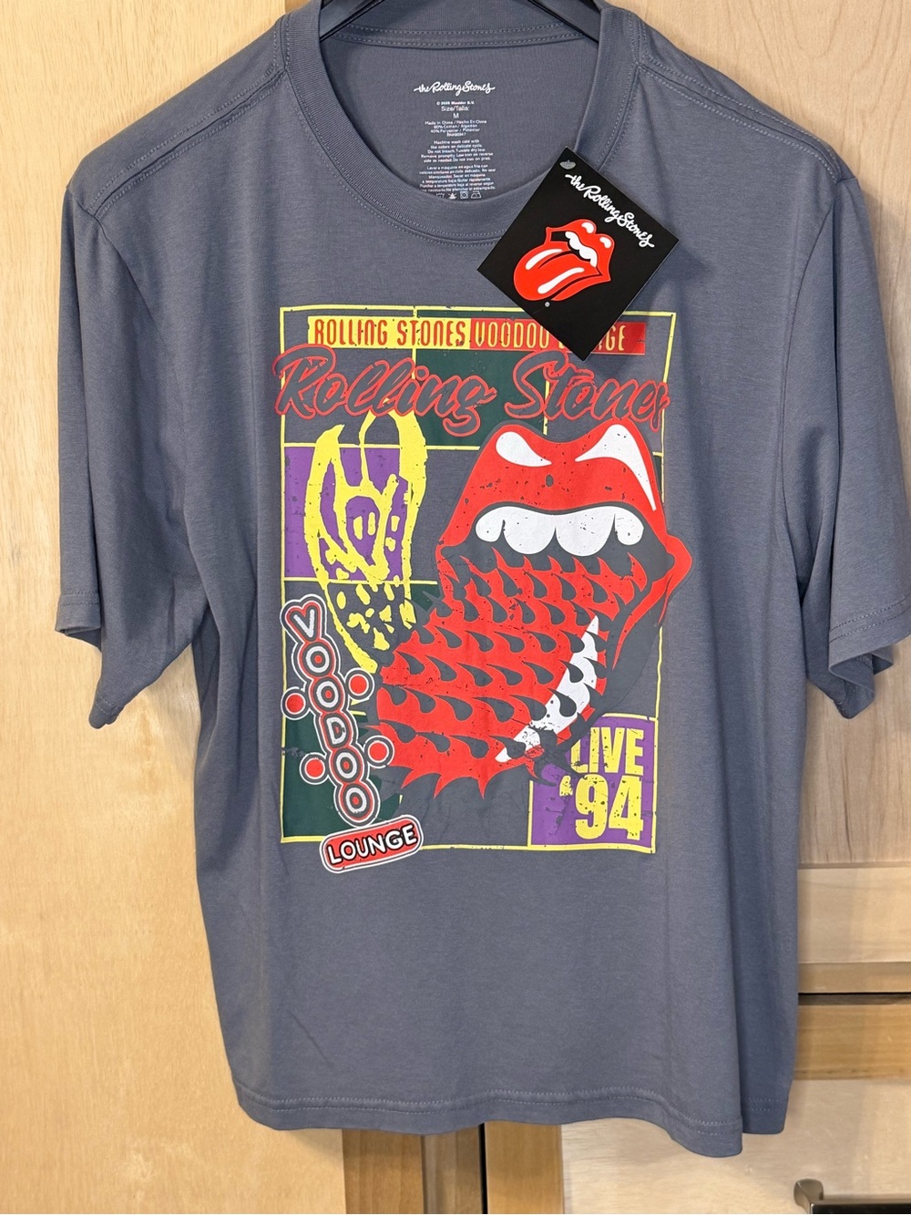 The Rolling Stones Dark Gray Tee Voodoo Lounge Live '94